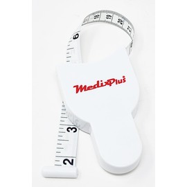 MedixPlus Soft Touch Body Tape Measure for Body Measurement, Flexible and Easy to Read Scale 60inches/150cm, Wrap Around Waist, Chest, arms, Thighs, and Legs, White