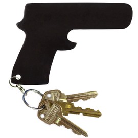Goods For Giving Custom Black Gun Keychain Bottle Opener - Black Blue Green Purple or Red - 1-100 Packs