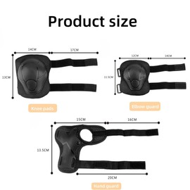 Kids Knee and Elbow Pads Suit,6 in 1 Adjustable Wrist Guard Knee and Elbow Pads for Kids,Sports Protective Gear with Mesh Bag for Rollerblades,Scooter, Biking