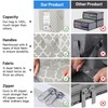 WISELIFE Storage Bags 3 Pack/100L Large Blanket Clothes Organization and