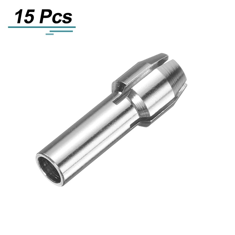 sourcing map 15pcs 3.2mm Drill Chucks Collet Bit 18mm Length