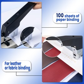 Stapler Heavy Duty, 100 Sheet, 1PACK Manual Big Stapler Metal,max use 23/13 Staples