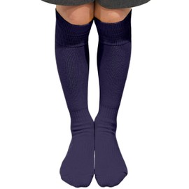 COUVER - Calcetines deportivos para jóvenes y niños, hasta la rodilla, acolchados, para béisbol, softbol, multideportes, Violeta oscuro, Large