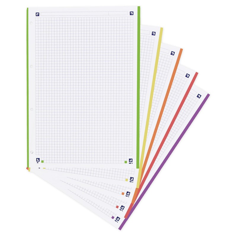 Oxford, A4+ 4 Ring Binder, Extra Cover, Rubber Closure, Includes