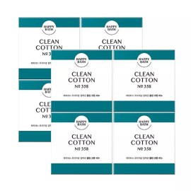Happy Bath 해피바스 비누 클린 코튼 90g 8개 Happybath Soap Clean Cotton 90g 8pcs