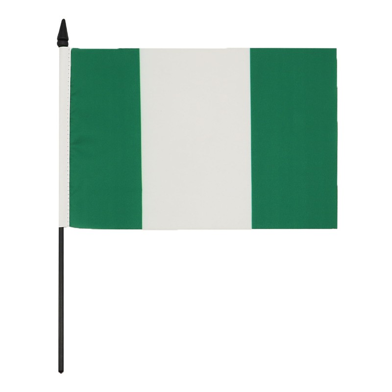 Nigeria Table Flag 5'' x 8'' - Nigerian Desk Flag