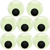 TOAOB 8pcs Luminous Large Googly Wiggle Eyes with Self Adhesive