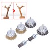 6Pcs Twisted Wire Brush Steel Metal Deburring Grinding Rust Removal