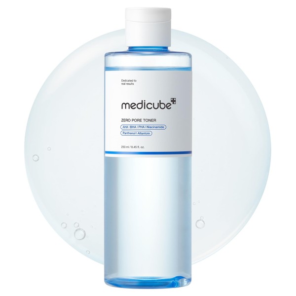 medicube Zero Pore Toner I Exfoliating & Hydrating Blue Bottle