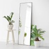 ANYHI Over The Door Mirror, 60"x18" Black Full Length Mirror