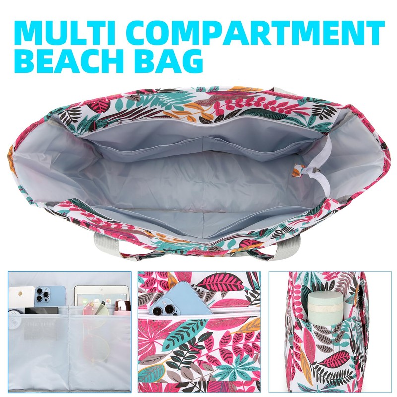 Lovelinks21 Beach Bag Waterproof Sand Resistant Women's Tote Pool Bag