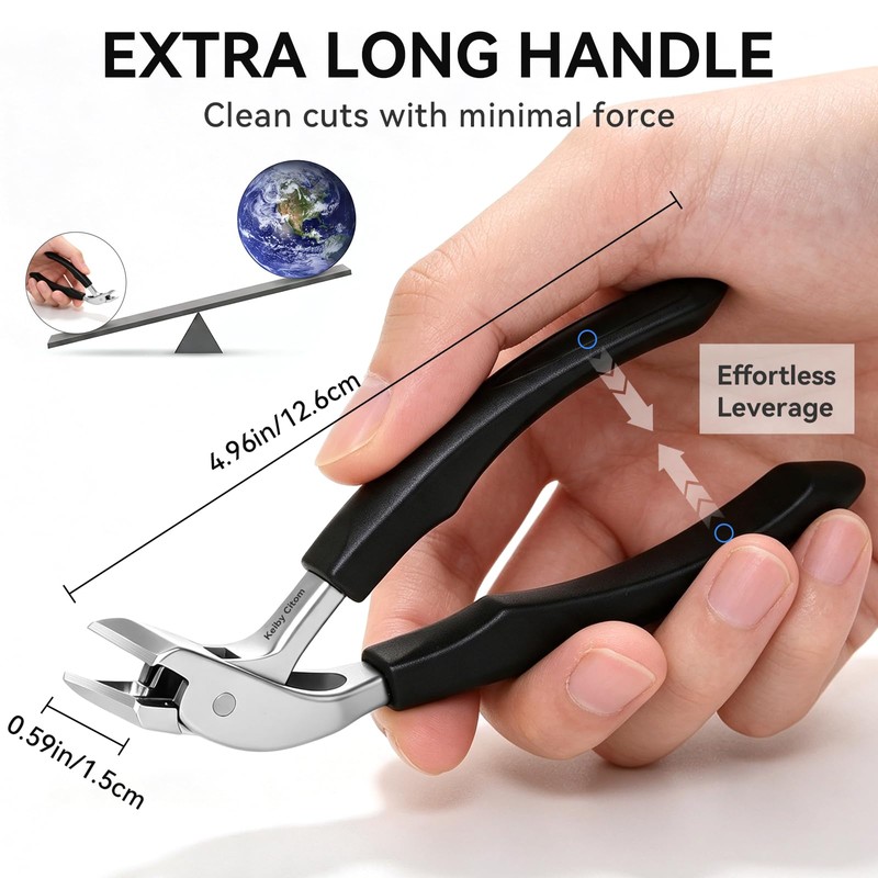 Professional Nail Clippers for Thick Nails - Heavy Duty Toenail