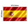 Spain Flag 3x5 FT Spainish Flag With Brass Grommets Fade