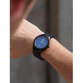 GREENTREEN Men's Wooden Watch Men's Watch: Natural Wooden Strap Wooden Dial and Date Display - Casual Men's Watch for Everyday Leisure Activities, Colour 2, Classic