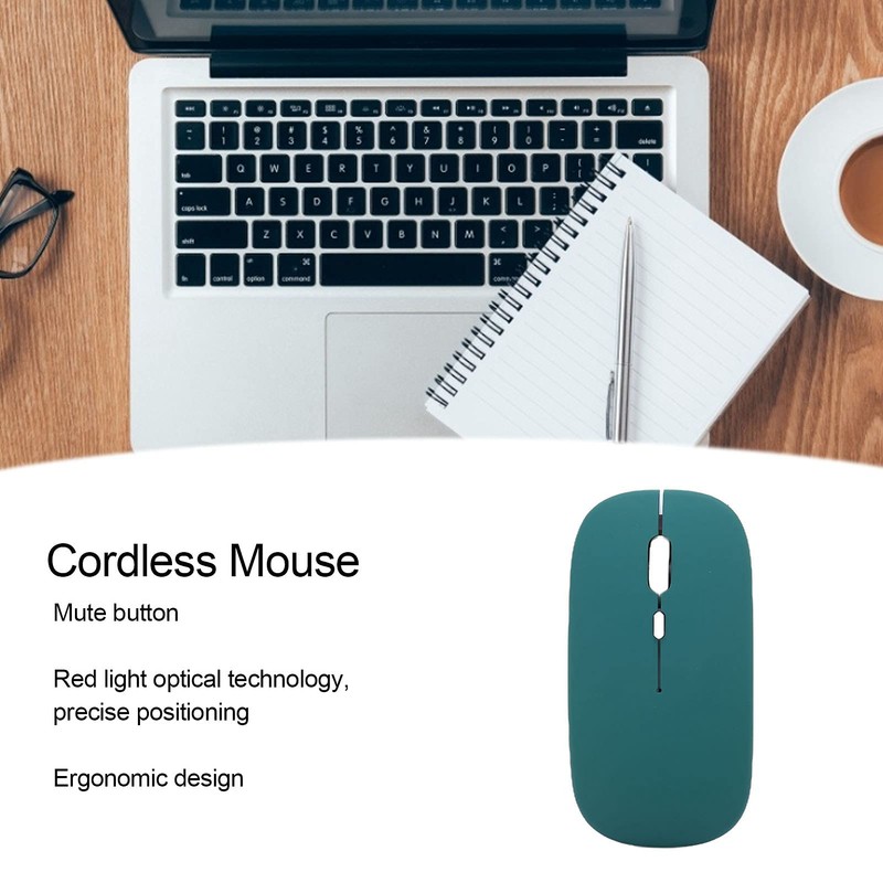 Wireless Mouse, Slim Bluetooth Wireless Mouse Portable Mobile Mouse Optical