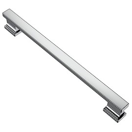 Alzassbg 10 Pack Polished Chrome Cabinet Pulls, 7-1/2 Inch(192mm) Hole Centers Kitchen Cabinet Handles for Cabinets and Drawers AL3061CP