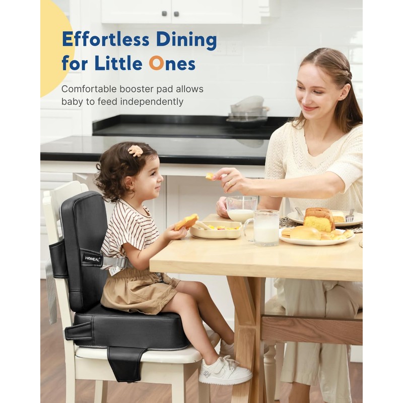 HOMEAL Booster Seat for Kitchen Chair - Toddler Booster Seat