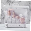 Healeved 8pcs Portable Travel Makeup Bottle Set Reusable Empty Lotion
