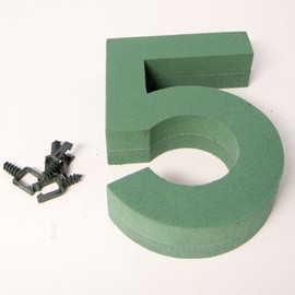 Oasis Floral Foam Numbers 0,1,2,3,4,5,6,7,8,9 Available (Number 5)