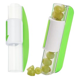Grape Cutter For Kids Toddlers Tomato Slicer Small Fruit Cutter Grape Grape Slicer Tomatoes Strawberry Slicer for Fruit Vegetable Salad(COLOR:green)
