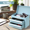 WORKPRO WORKPRO Mini Metal Tool Box with 2 Drawers and
