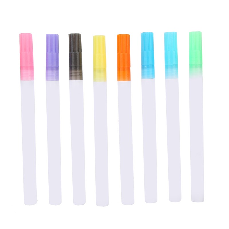 8 Pcs Outline Pen Writing Drawing 1~2mm Double Line Coloured