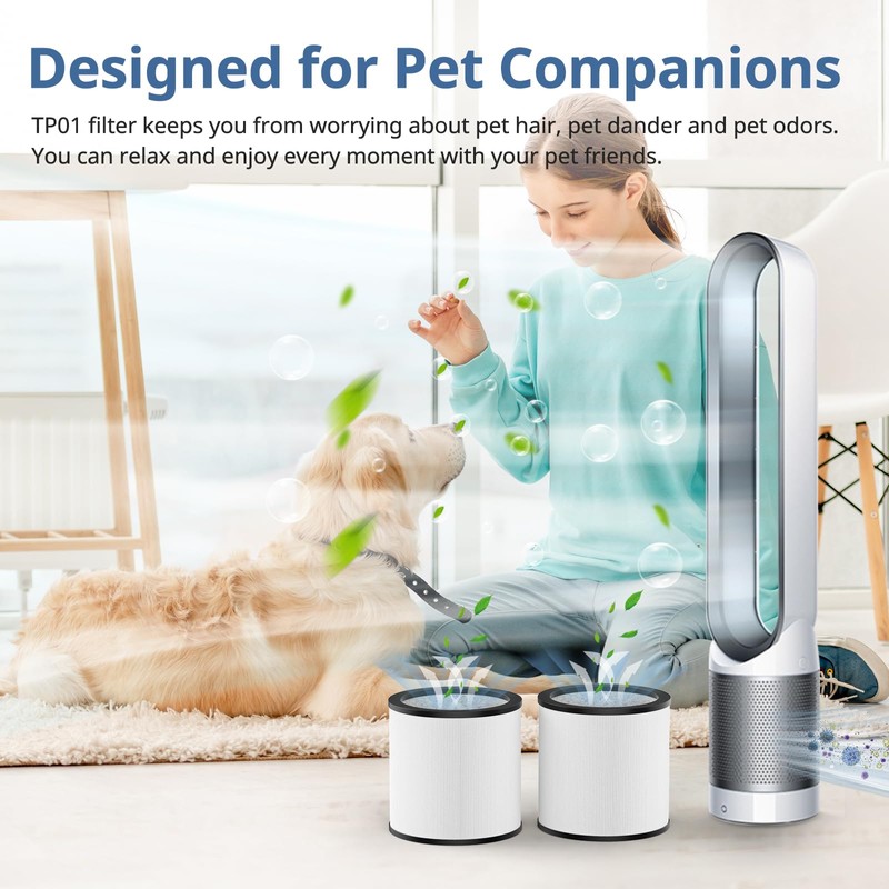 Upgraded TP01 Filter HEPA Replacement Filter Compatible with Dyson Tower