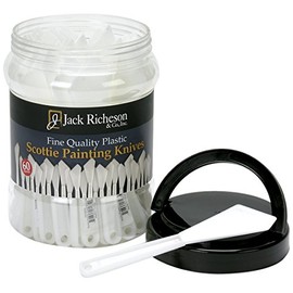 Jack Richeson 500800 Canister of 60 Plastic Knife