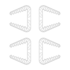 homeXpert Window Clamps, Set of 4, Transparent, Window Stopper, Clamp Protection, Window Holder, Window Wedge Against Random Windows and Doors, Window Open Holder for Ventilation, Reliable and Safe