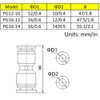 4PCS Pneumatic Push to Connect Fittings, 16mm to 12mm Straight