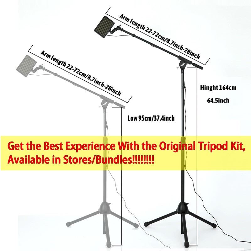 Polarized LED Tattoo Work Light Specialized Tripod for Optimal Stability