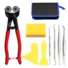 SPEEDWOX 9PCS Mosaic Cutter Kit Heavy Duty Wheeled Glass Tile