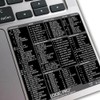 Logic Pro Reference Keyboard Hotkeys Decals for Mac OS Black,