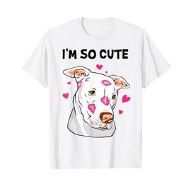 Lips Kisses Lovers Sweet American Pitbull T-Shirt