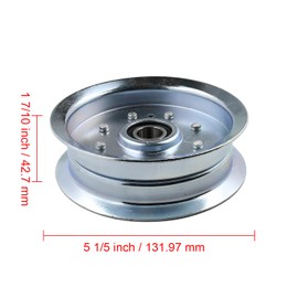 Congparts GY20629 GY22082 GY20110 Idler Pulley 3PCS Compatible with John Deere 42 48 Deck Lawn Mower Compatible with Cub Cadet MTD 756-05034A 756-05034 Replace 280-119 280-242