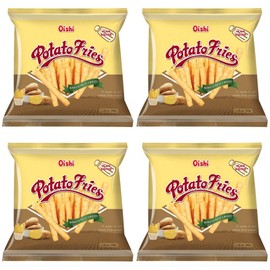 Oishi Baked Potato Fries 4 Pack (Plain Salted)
