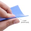 SIXQJZML 30Pcs 15x15x1mm Soft Silicone Thermal Conductive Pads Heatsink IC
