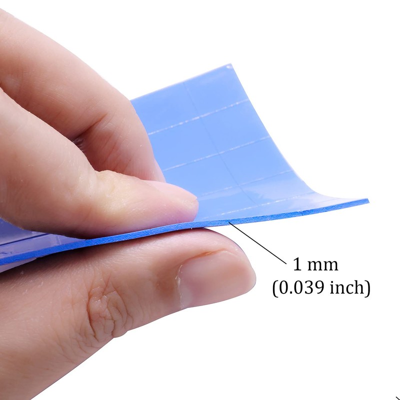 SIXQJZML 30Pcs 15x15x1mm Soft Silicone Thermal Conductive Pads Heatsink IC