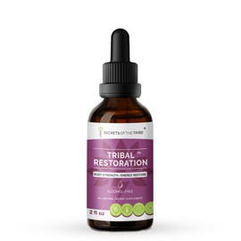 Secrets of the Tribe - Tribal Restoration, Body Strength/Energy Restore, Herbal Supplement Blend Drops Alcohol-Free Liquid Extract (2 fl oz)