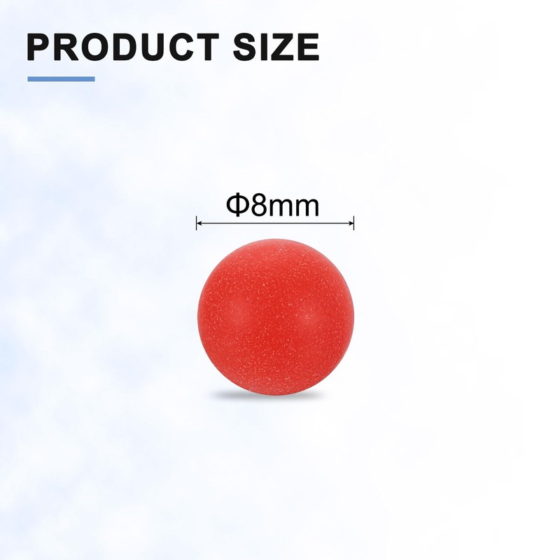sourcing map 100pcs PP Plastic Bearing Balls 8mm Solid Plastic