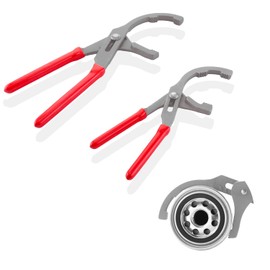 GZZTORES 9" & 12" Oil Filter Pliers Wrench, Adjustable Oil Filter Pliers Set,Oil Filter Removal Tools Fit Most of Cars, Trucks, Motorcycles Engine Filters