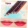 Ipetboom 24 Pcs Professional Lip Liner Set Brown Lip Liner