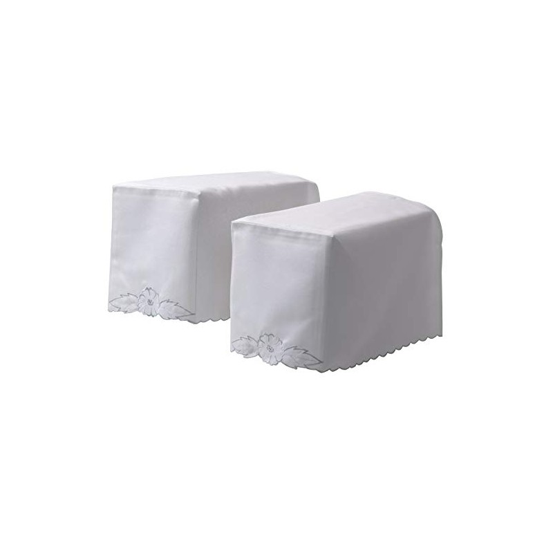 Classic Home Store Traditional Square Arm Caps Floral Antimacassar Furniture
