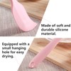 Pink Rubber Spatula for Kitchen Use, 10.8In Silicone Spatulas for