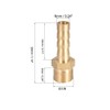 sourcing map Hose Nozzle Brass Hose Connector Hose Connector Connector