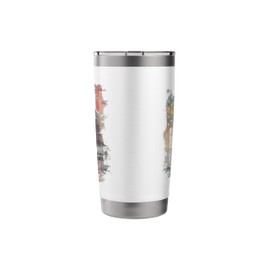 Statue Of Liberty Weeping Distressed Flag Art Stainless Steel Insulated Tumbler