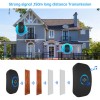 TOWODE Wireless Smart Chime Doorbell Touch Button Home Security Alarm