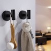 KissDate 4 Pack Towel Hooks, Wall Coat Hook Bathroom Matte