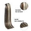 Aison Clip in Hair Extensions Medium Brown Mixed Bleach Blonde