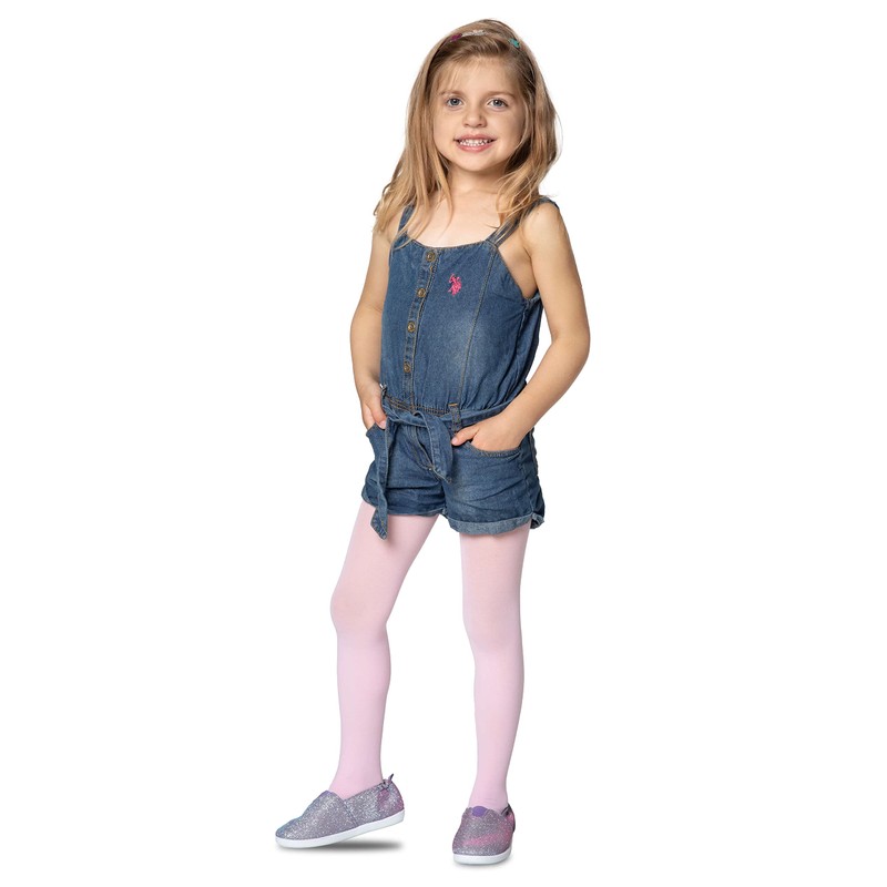 LORES Girls Kids Plain Tights - 3 Pairs - Ballet